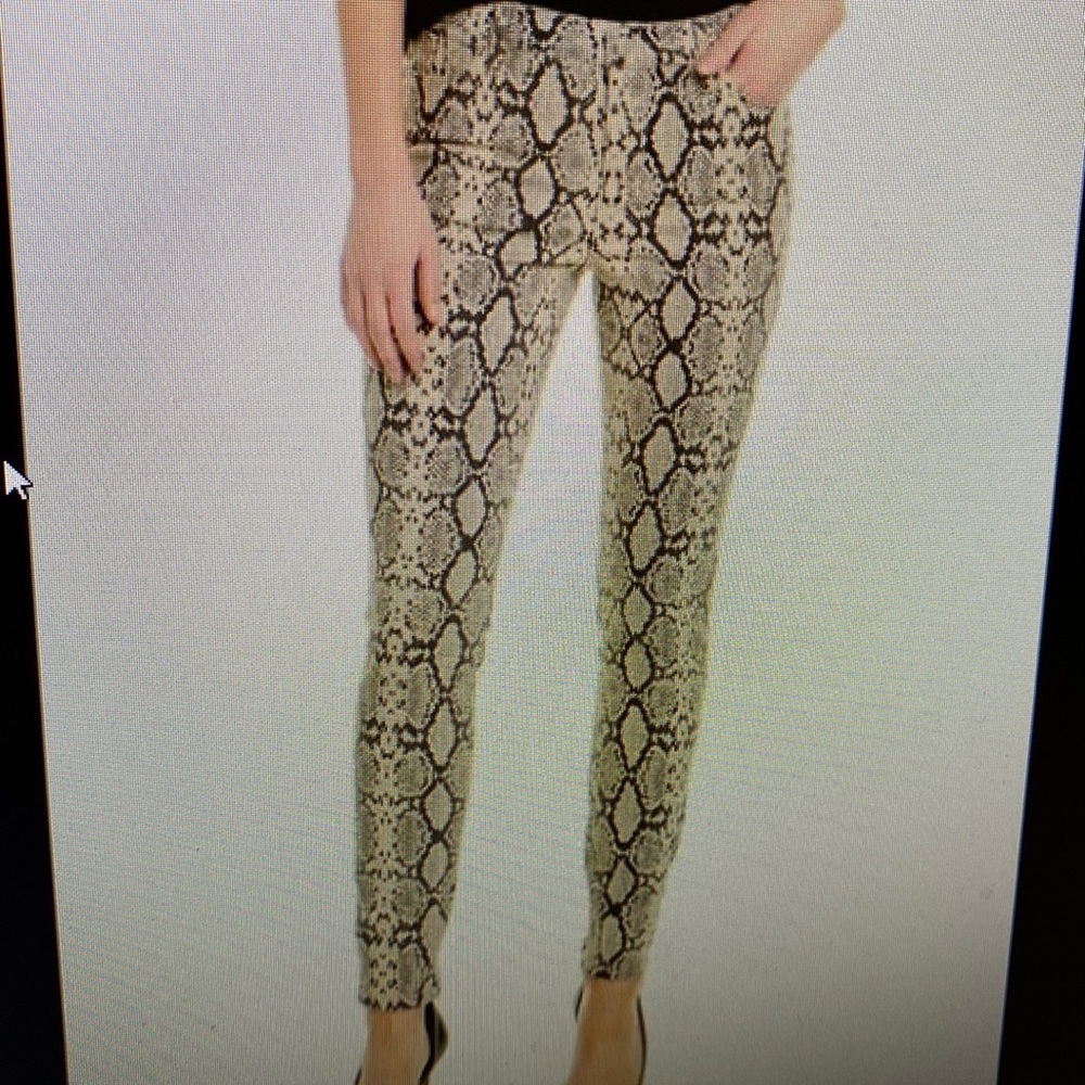 NWT Blue Revival Slither Skinny Leg Sand Snake Skin Jeans SZ 26 Y2K Animal Print